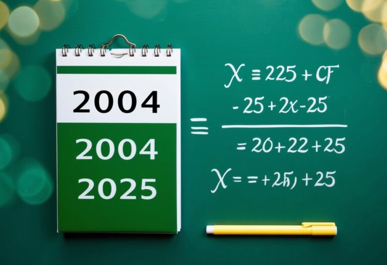 Quem nasceu em 2004 tem quantos anos em 2025?