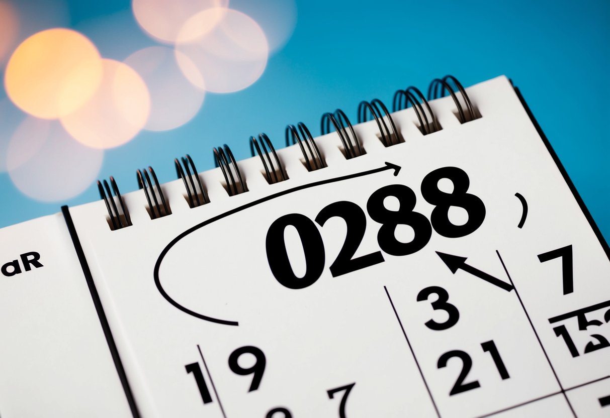Um calendário mostrando o ano de 2025 com o ano de 1988 circulado e uma seta apontando para a idade 37