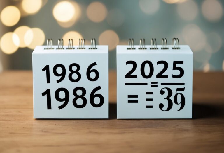 Quem nasceu em 1986 tem quantos anos em 2025?