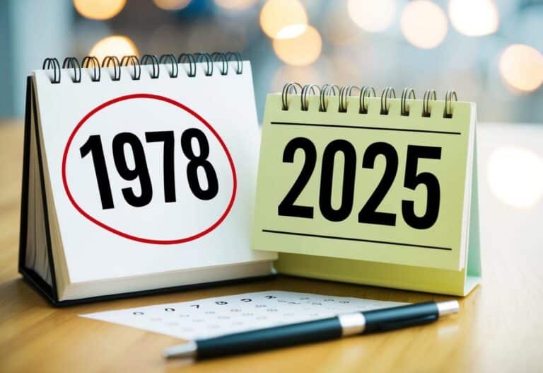 Quem nasceu em 1978 tem quantos anos em 2025?