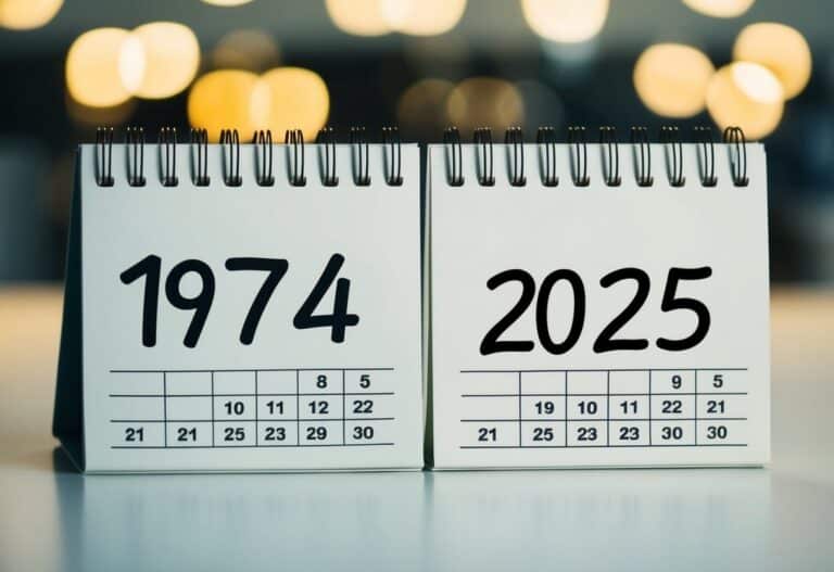 Quem nasceu em 1974 tem quantos anos em 2025?