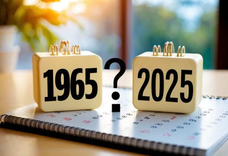 Quem nasceu em 1965 tem quantos anos em 2025?