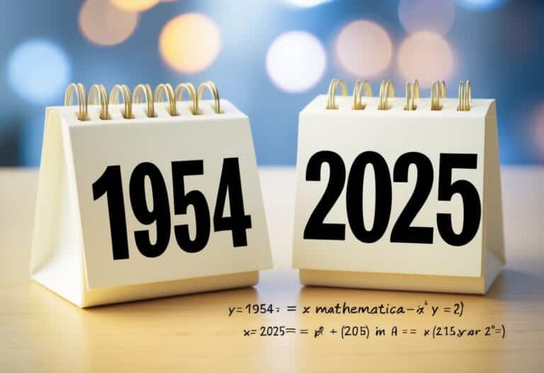 Quem nasceu em 1954 tem quantos anos em 2025?