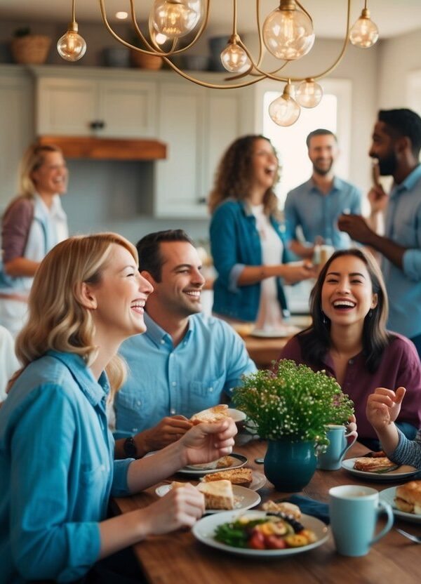 Um sonho de uma casa cheia de pessoas, risos e conversas