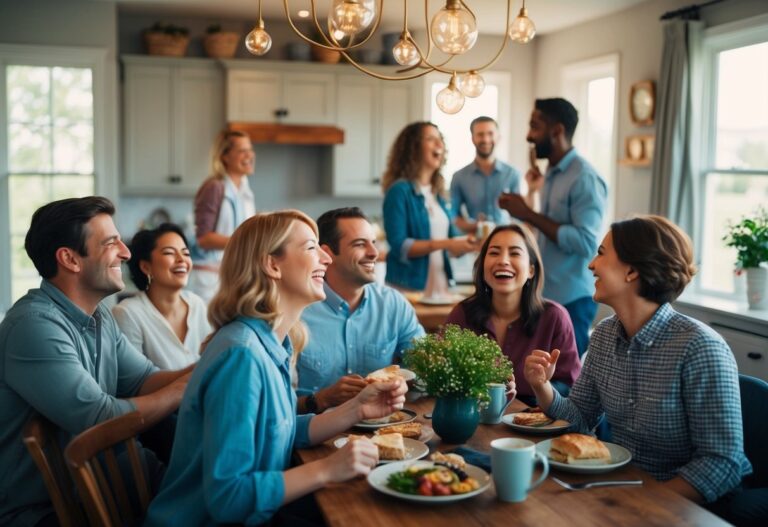 Um sonho de uma casa cheia de pessoas, risos e conversas