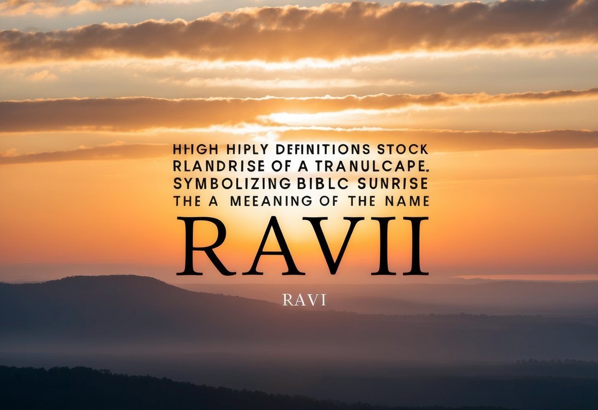 Significado do nome Ravi na Bíblia e sua importância espiritual - CB zoo